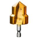 Combination Drilling Tap and Tap Drill Bit Set C , Combination Drill Tap & Tap Bit Set Screw Tapping Bit Tool for Drilling Tapping Countersinking Pipe Repair 7*4*4 D