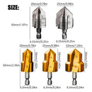 Combination Drilling Tap and Tap Drill Bit Set C , Combination Drill Tap & Tap Bit Set Screw Tapping Bit Tool for Drilling Tapping Countersinking Pipe Repair 7*4*4 E