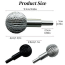 1 Grinding Head Woodworking Sphere Burr File Wood Carving Spherical Polishing Grinding for Head Cutter Wood Carving Kit for Beginners Power Tools Machine Computerized One Size Silver