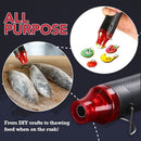 Multifunctional Hot Air Gun 220V Hot Air Gun Black - Flat Plug 1 × Heat Gun Paint Heat Shrink Wrap Tool Tool Crafts Diy Drying Embossing Tools & Home Improvement One Size Black