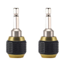 Electrical Tools ! 2Pcs Quick Connect Drill Chuck Tools, Drill 1/4 Coupling Shank Quick Drill Chuck Holder Drill Bit 60Mm Bit Tool Hex Tools and Home Improvement Black