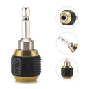 Electrical Tools ! 2Pcs Quick Connect Drill Chuck Tools, Drill 1/4 Coupling Shank Quick Drill Chuck Holder Drill Bit 60Mm Bit Tool Hex Tools and Home Improvement Black