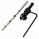 Drill Bit ! 1/4" Quick Change Hex Shank Countersunk Drill Bit with Wrench 4 Pieces, Shank 1/4 Drill with Hex Quick Inch Countersink 4Pcs Change Bit Tools and Home Improvement Black