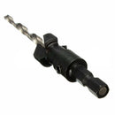 Drill Bit ! 1/4" Quick Change Hex Shank Countersunk Drill Bit with Wrench 4 Pieces, Shank 1/4 Drill with Hex Quick Inch Countersink 4Pcs Change Bit Tools and Home Improvement Black