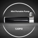 1Set Black Mini Bicycle Air Pump Portable Design for Cycling and Outdoor Activities 4.7*2.9in