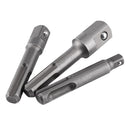 3Pcs Socket Adapter Set, SDS Plus Shank Drill Bit Extension Chuck Adapter for Power Drill