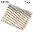30Pcs 2.0Mm Diamond Saw Drill Hole Cutter Coated Solid Bits for Gemstone