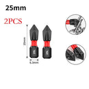 2Pcs PH2 Magnetic Non-Slip Cross Screwdriver Bits, 25mm