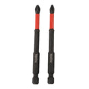 2Pcs Magnetic Non-Slip PH2 Cross Head Screwdriver Bits, 25-150mm