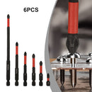 6Pcs Magnetic PH2 Non-Slip Cross Screwdriver Bits Set, 25-150mm