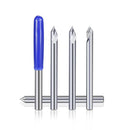 V Bit Engraving Bit 3.175mm Shank 20-60 Degrees Carbide CNC Router Bit Tipped 0.1mm 0.2mm 0.3mm Milling Cutter 20Dx0.1 30Dx0.3, 3.175mm Shank