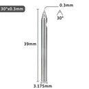 1PC Carbide V Shape Engraving Bit 20-60 Degrees CNC Router Milling Cutter for Copper Aluminum MDF, 3.175mm Shank 0.1mm 0.2mm 0.3mm Tip