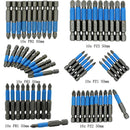 10Pcs Magnetic Anti Skid Electric Screwdriver Bits Set Alloy Steel Cross Head PH1 PH2 PH3 PZ1 PZ2 PZ3, 50mm
