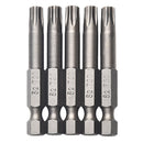 10Pcs Magnetic Tamper Resistant Torx Bits Set T30 Star Screwdriver Drill Bits, 50mm