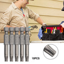 10Pcs Magnetic Tamper Resistant Torx Bits Set T30 Star Screwdriver Drill Bits, 50mm