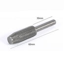 5Pcs Metal Cutter Drill Bits Rotary Files Bit Rasp Tungsten Carbide Burr Milling Cutter Drill Bit Set For Steel Grinding Carving As Shown