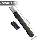 4 Pieces Gardening Tool Sharpener, Heavy Duty Hand Sharpener for Pruners, Scissors and Knives for Garden Maintenance, Black, 12 x 1.2 cm