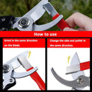 1 Piece Portable Garden Tool Sharpener, Heavy Duty Knife Sharpener Pocket Blade, Sharpening Tool for Keeps Pruners Scissors Knives, Red, 12 x 1.2 cm