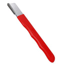 1 Piece Portable Garden Tool Sharpener, Heavy Duty Knife Sharpener Pocket Blade, Sharpening Tool for Keeps Pruners Scissors Knives, Red, 12 x 1.2 cm