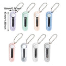 1 Piece Mini Folding Scissors with Keychain, Compact Portable Retractable Shears for Travel Crafts Sewing and Scrapbooking, 1.85 x 0.71 in