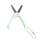 1 Piece Mini Folding Scissors with Keychain, Compact Portable Retractable Shears for Travel Crafts Sewing and Scrapbooking, 1.85 x 0.71 in
