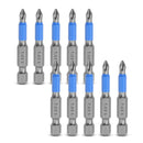 10 Pcs Magnetic Phillips Screwdriver Bits Set 2 Inch Long Anti Slip Phillips Bits