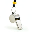 Stainless Steel Sports Whistles with Lanyard, Loud Crisp Sound Whistles Great for Coaches, Referees, and Officials