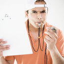 Stainless Steel Sports Whistles with Lanyard, Loud Crisp Sound Whistles Great for Coaches, Referees, and Officials