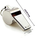 Stainless Steel Sports Whistles with Lanyard, Loud Crisp Sound Whistles Great for Coaches, Referees, and Officials