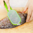 Fish Scaler with Knife,Fish Scaler Remover,Fish Scales Scraper with Lid Cover,2 in 1 Fish Cleaner Skin Scraper Brush Remover
