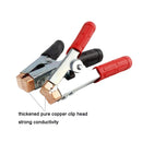Insulated Alligator Clips Durable Heavy Duty Black & Red Boot Metal Spring Loaded Truck Car Battery Electric Test Clips (2-PACK)