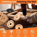 14Pcs Wood Carving Disc for 4-4.5" Angle Grinder with Rotary Burr 5/8-11" Wood Sanding Ball 45