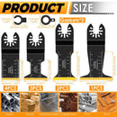 10Pcs Titanium Bimetal Oscillating Saw Blade Set Efficient Oscillating Multi Tool Blade for Cutting Metal Copper Pipe Nail