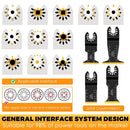 10Pcs Titanium Bimetal Oscillating Saw Blade Set Efficient Oscillating Multi Tool Blade for Cutting Metal Copper Pipe Nail