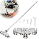 Circular Saw Guide Rail, Positioning Calipers for Circular Saw, Stainless Steel Rip Cut Circular Saw Guide, Adjustable Guide Rail for Woodworking Positioning Cutting (Four axis 50cm)