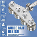 Circular Saw Guide Rail, Positioning Calipers for Circular Saw, Stainless Steel Rip Cut Circular Saw Guide, Adjustable Guide Rail for Woodworking Positioning Cutting (Four axis 50cm)