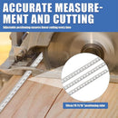 Circular Saw Guide Rail, Positioning Calipers for Circular Saw, Stainless Steel Rip Cut Circular Saw Guide, Adjustable Guide Rail for Woodworking Positioning Cutting (Four axis 50cm)