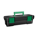 10-Inch Plastic Tool Box with Removable Tray and Secure Locking Mechanism for Home and Outdoor Storage Solutions