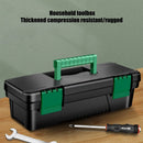 10-Inch Plastic Tool Box with Removable Tray and Secure Locking Mechanism for Home and Outdoor Storage Solutions
