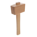 Woodworking Wood Mallet Khaki Hand Tool Sturdy Wood Hammer for Carving and Craft