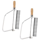 Jewelry Saw Kit Coping Saw Wood Handle U-Shape Iron 2 Sets