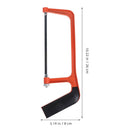 Compact Coping Saw Orange High Carbon Hand Saw for Outdoor Woodworking