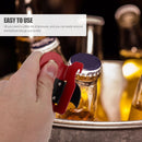 Iron Bottle Opener Tool Red Sturdy Non-Slip Handle 3Pcs