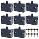 8PCS Cabinet Door Touch Light Switches Closet Touch Switch 1A 250V Wardrobe Lamp Sensor Switch for Bookcases Cabinets Black