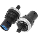 Rotary Knob Potentiometer Resistance Switch Frequency Control IP65 Waterproof Resistances 1K-55k Black