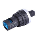 Rotary Knob Potentiometer Resistance Switch Frequency Control IP65 Waterproof Resistances 1K-55k Black