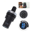 Rotary Knob Potentiometer Resistance Switch Frequency Control IP65 Waterproof Resistances 1K-55k Black