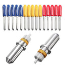 Cutting Plotter Holder 30°/ 45°/ 60° Cutter Blades Tungsten Steel Cutting Tool for Roland Plotter Blue Red Yellow