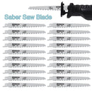 20 Pcs Sabre Saw Blade Set for Wood, Plastic and Metal Cutting Curved Cutting Universal Silver