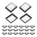 20-Pack Clear Plastic Rocker Covers Caps for Outdoor Electrical Panel
